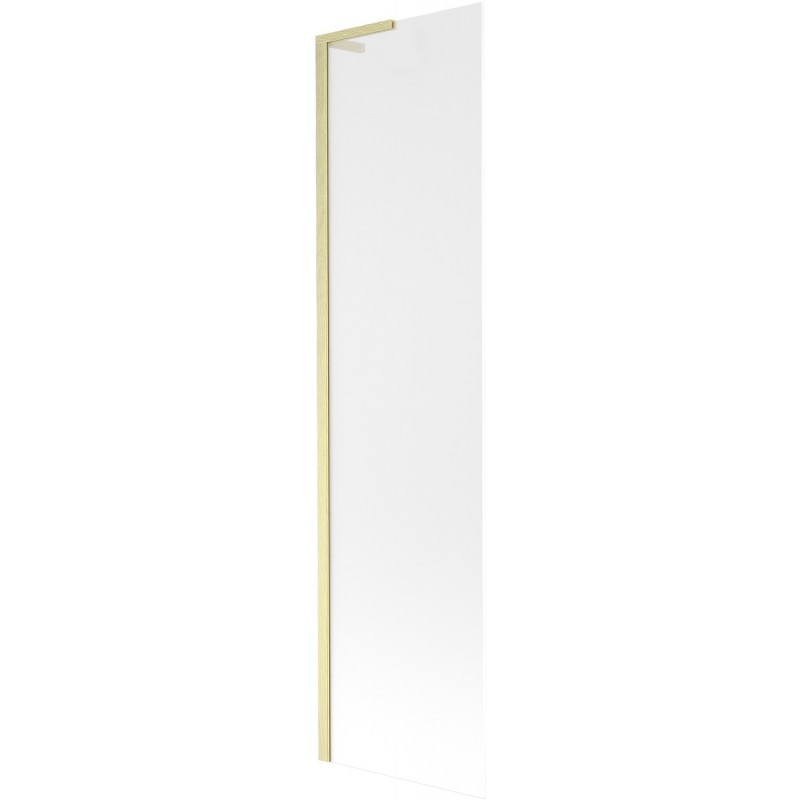Mexen Next L vonios ekrano sienelė, vienos dalies, 50 x 150 cm, matinė, auksinė šepečiuota - 895-050-000-03-30-55