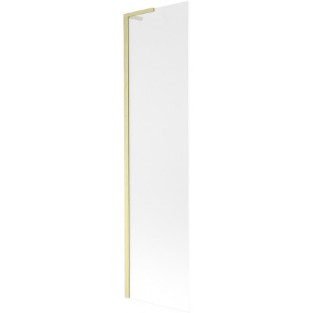 Mexen Next L vonios ekrano sienelė, vienos dalies, 50 x 150 cm, matinė, auksinė šepečiuota - 895-050-000-03-30-55