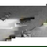 Mexen Next L vonios ekrano sienelė, vienos dalies, 50 x 150 cm, matinė, auksinė šepečiuota - 895-050-000-03-30-55