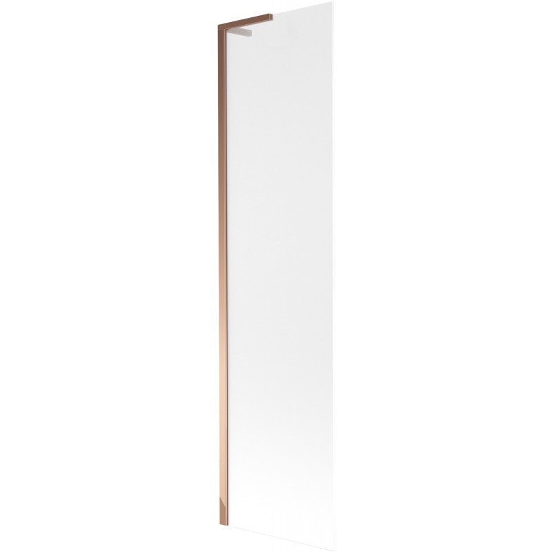 Mexen Next L vienos durys vonios pertvara 50 x 150 cm, šerkšnas, rožinis auksas - 895-050-000-03-30-60