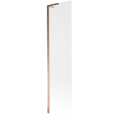 Mexen Next L vienos durys vonios pertvara 50 x 150 cm, šerkšnas, rožinis auksas - 895-050-000-03-30-60