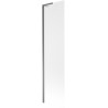 Mexen Next L vonios ekrano dalis 1-durų 50 x 150 cm, šerkšnas, gun metalo - 895-050-000-03-30-95