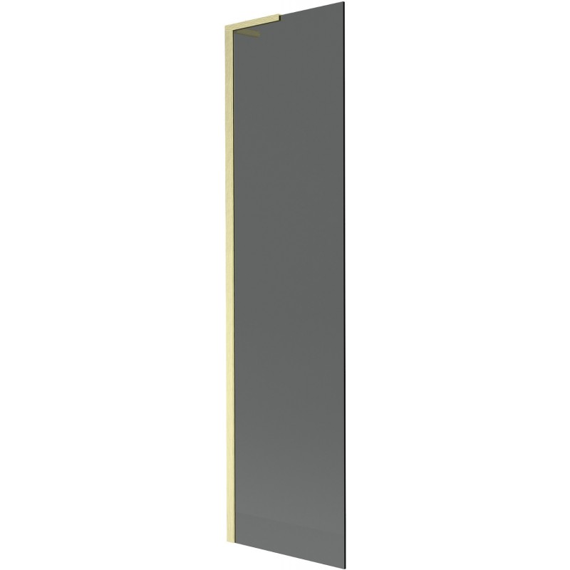 Mexen Next L vienos dalies vonios ekranas 50 x 150 cm, grafitas, auksinis šlifuotas - 895-050-000-03-40-55