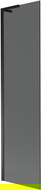 Mexen Next L vonios pertvara, vieno durys, 50 x 150 cm, grafitas, juoda - 895-050-000-03-40-70