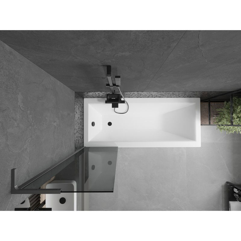 Mexen Next L vonios pertvara, vieno sparno 50 x 150 cm, grafitas, ginklo metalas - 895-050-000-03-40-95