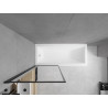 Mexen Cubik stačiakampė vonia 170 x 70 cm su apdaila ir vieno sparno sienele 80 cm, juodas raštas - 550317070X9308017070