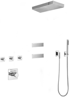 Mexen Fall paslėptas dušo komplektas, chromas - 7602-04-00