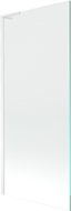 Mexen Next L 1-durų vonios ekranas, 80 x 150 cm, permatomas, baltas - 895-080-000-03-00-20