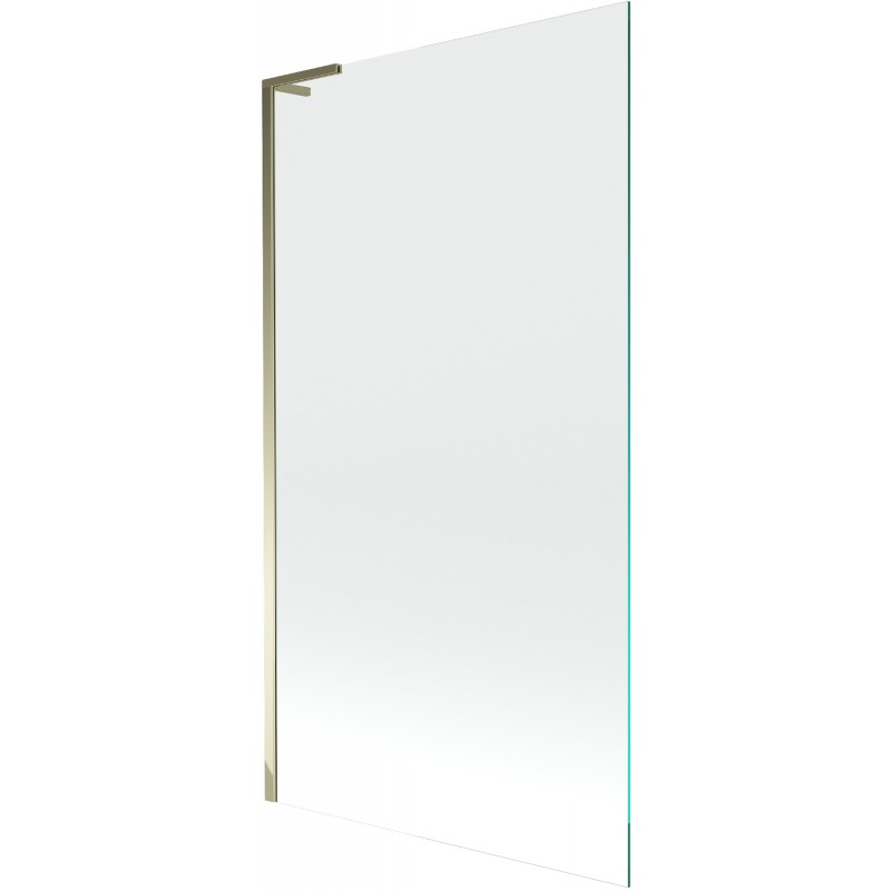 Mexen Next L vonios uždanga, 1 sparno, 100 x 150 cm, permatoma, auksinė - 895-100-000-03-00-50