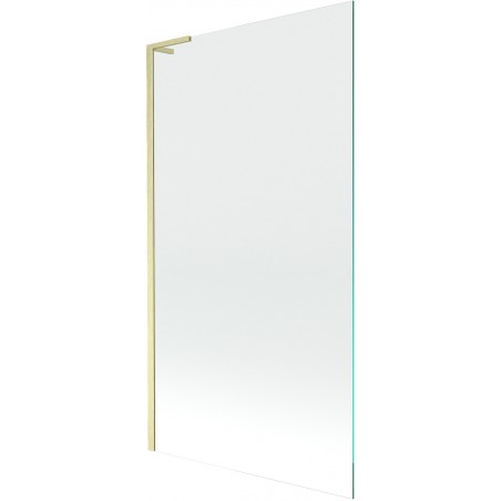 Mexen Next L vonios ekranas, 1-duris, 100 x 150 cm, skaidrus, šlifuotas auksinis - 895-100-000-03-00-55