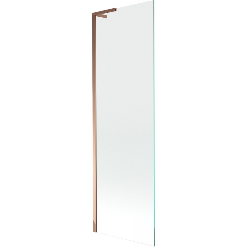 Mexen Next L vonios ekranas, 1-duris 60 x 150 cm, skaidrus, rožinis auksas - 895-060-000-03-00-60