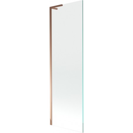 Mexen Next L vonios ekranas, 1-duris 60 x 150 cm, skaidrus, rožinis auksas - 895-060-000-03-00-60