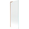 Mexen Next L vienos dalies vonios pertvara 70 x 150 cm, skaidri, šlifuota vario spalva - 895-070-000-03-00-65