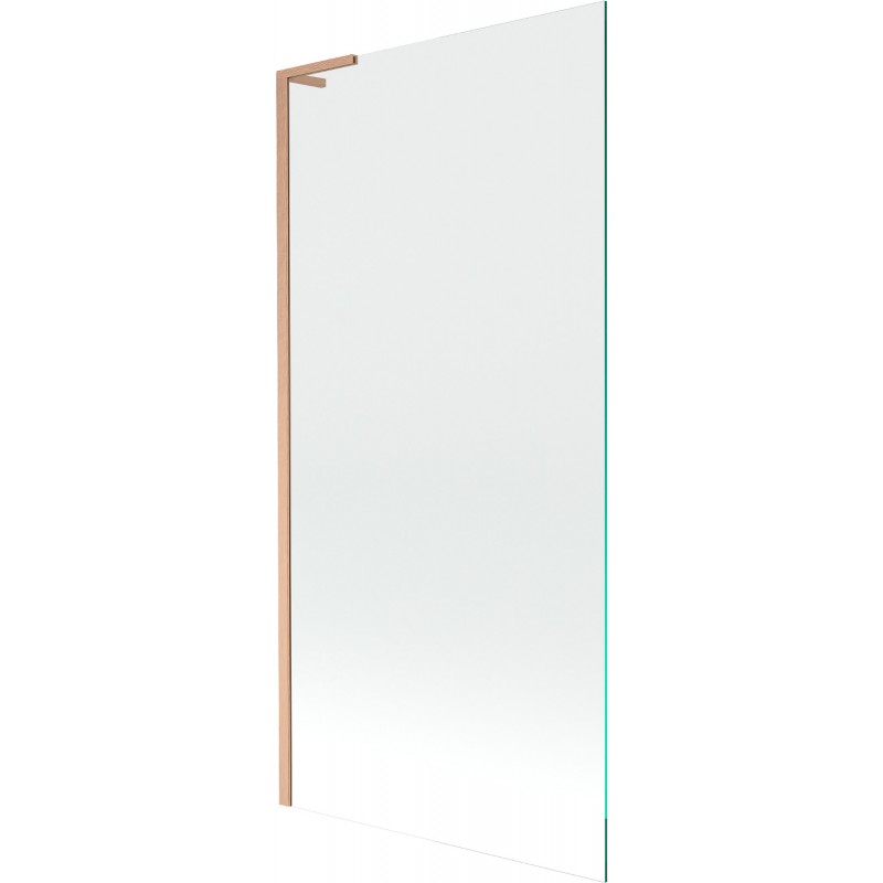 Mexen Next L vonios ekranas, 1-durų 90 x 150 cm, skaidrus, šlifuotas varis - 895-090-000-03-00-65