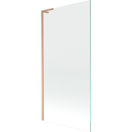 Mexen Next L vonios ekranas, 1-durų 90 x 150 cm, skaidrus, šlifuotas varis - 895-090-000-03-00-65