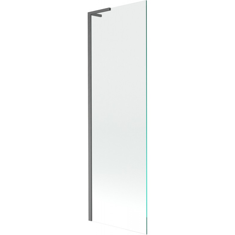 Mexen Next L vienos dalies vonios ekranas 60 x 150 cm, skaidrus, šlifuota graži pilka - 895-060-000-03-00-66