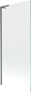 Mexen Next L vonios ekrano pertvara 1-duris 80 x 150 cm, skaidri, šepetėliu dengta ginklų pilka - 895-080-000-03-00-66