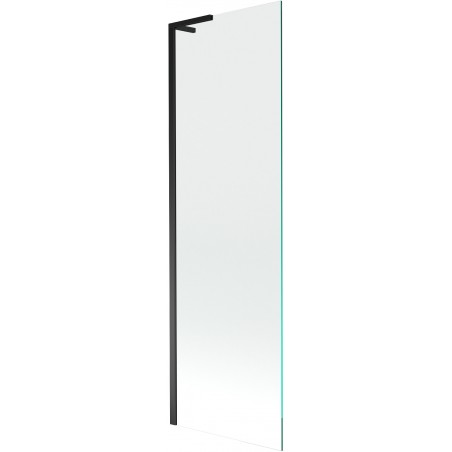 Mexen Next L vonios sienelė 1-duris 60 x 150 cm, permatoma, juoda - 895-060-000-03-00-70