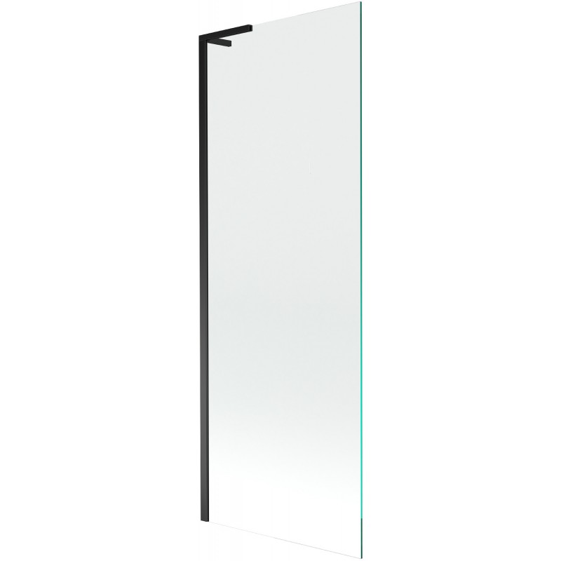 Mexen Next L vonios užtvara, 1-duris, 70 x 150 cm, skaidrus, juodas - 895-070-000-03-00-70