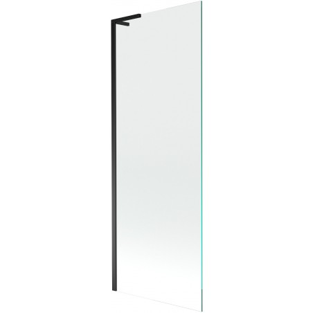 Mexen Next L vonios užtvara, 1-duris, 70 x 150 cm, skaidrus, juodas - 895-070-000-03-00-70