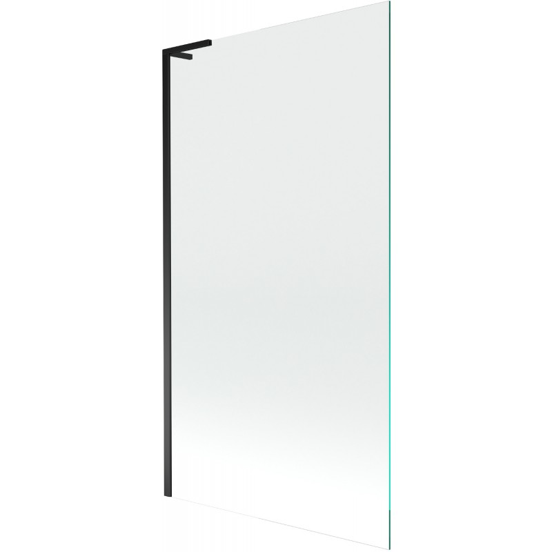 Mexen Next L vonios kambario pertvara 1-duris 100 x 150 cm, permatoma, juoda - 895-100-000-03-00-70