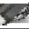 Mexen Next L vonios sienelė, vieno sparno 80 x 150 cm, skaidri, ginklų metalo - 895-080-000-03-00-95