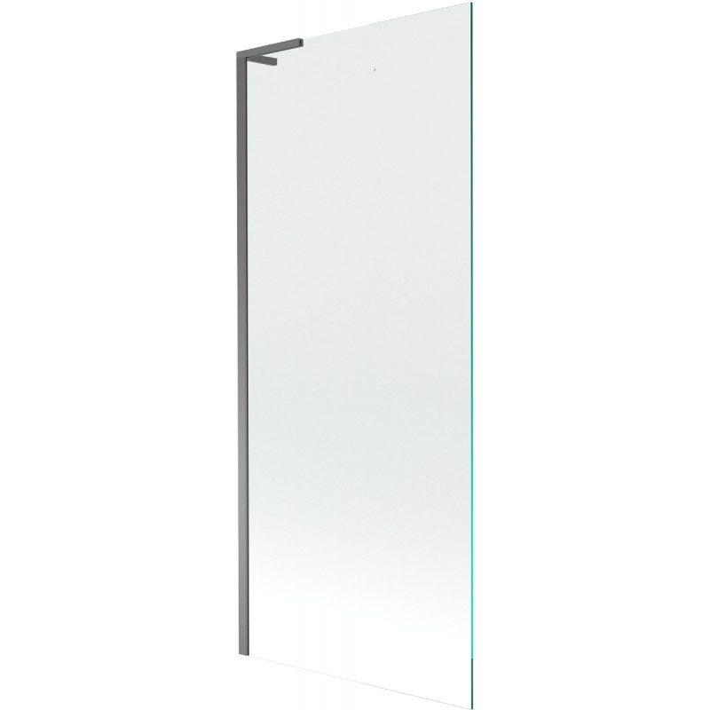 Mexen Next L vonios sienelė, vieno sparno 80 x 150 cm, skaidri, ginklų metalo - 895-080-000-03-00-95