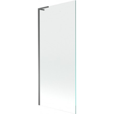 Mexen Next L vonios sienelė, vieno sparno 80 x 150 cm, skaidri, ginklų metalo - 895-080-000-03-00-95