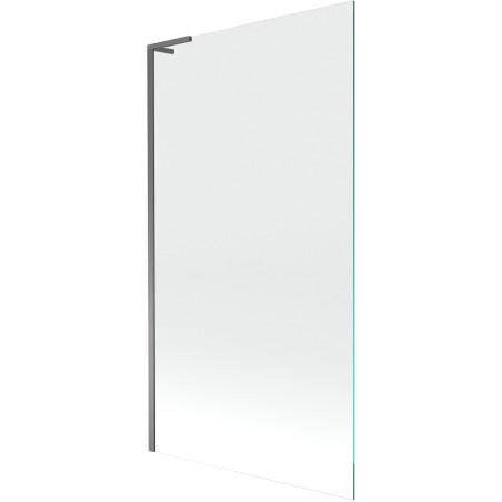 Mexen Next L vonios užuolaida 1 sparno 100 x 150 cm, permatoma, gun metal - 895-100-000-03-00-95