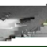 Mexen Next L vonios vonios ekranas 1-duris 90 x 150 cm, permatomas, šlifuotas nikelis - 895-090-000-03-00-97