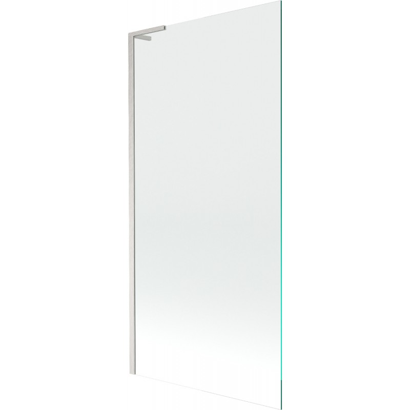 Mexen Next L vonios vonios ekranas 1-duris 90 x 150 cm, permatomas, šlifuotas nikelis - 895-090-000-03-00-97