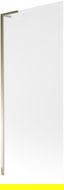 Mexen Next L vonios pertvara 1-duris 80 x 150 cm, matinė, auksinė - 895-080-000-03-30-50