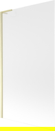 Mexen Next L vonios pertvara 1-sparnė 100 x 150 cm, matinė, auksinė šlifuota - 895-100-000-03-30-55