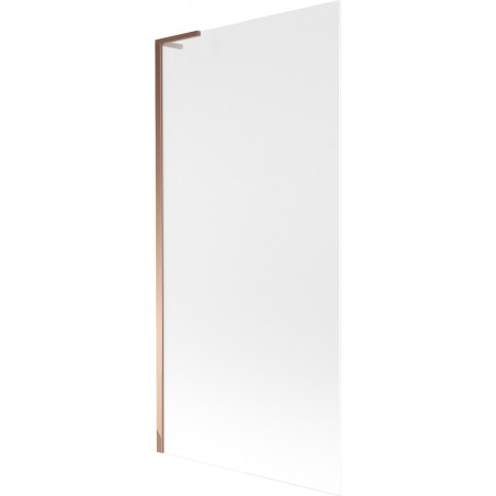 Mexen Next L vonios sienelė, 1-panelis 90 x 150 cm, matinis, rožinis auksas - 895-090-000-03-30-60