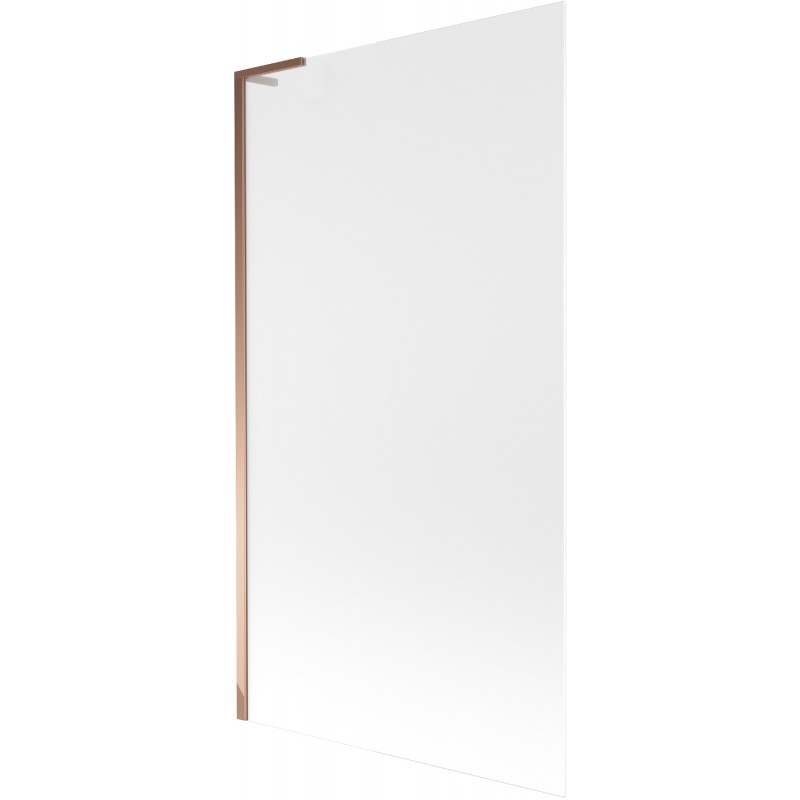 Mexen Next L vonios ekranas 1-durų 100 x 150 cm, matiniai, rožinis auksas - 895-100-000-03-30-60