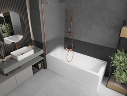 Mexen Next L vonios sienelė 1-duris 70 x 150 cm, matinis, šlifuotas varis - 895-070-000-03-30-65