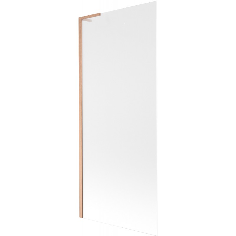Mexen Next L vonios uždangalas su viena dalimi 80 x 150 cm, šalna, šlifuotas varis - 895-080-000-03-30-65