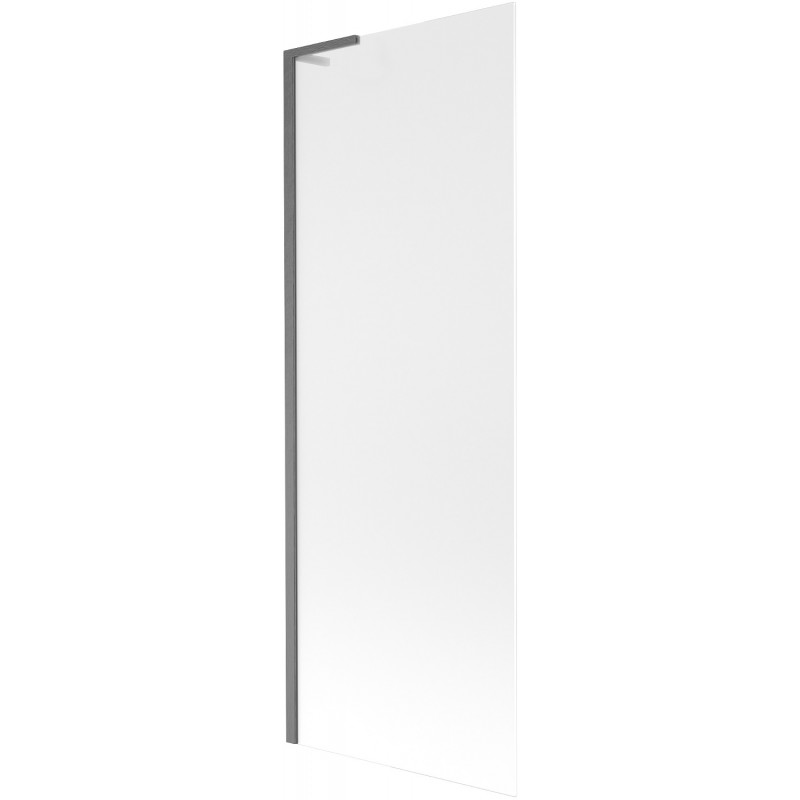 Mexen Next L, 1-panelis vonios paravanas, 70 x 150 cm, matinė, šepetėliu poliruota tamsiai pilka - 895-070-000-03-30-66