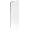 Mexen Next L, 1-panelis vonios paravanas, 70 x 150 cm, matinė, šepetėliu poliruota tamsiai pilka - 895-070-000-03-30-66