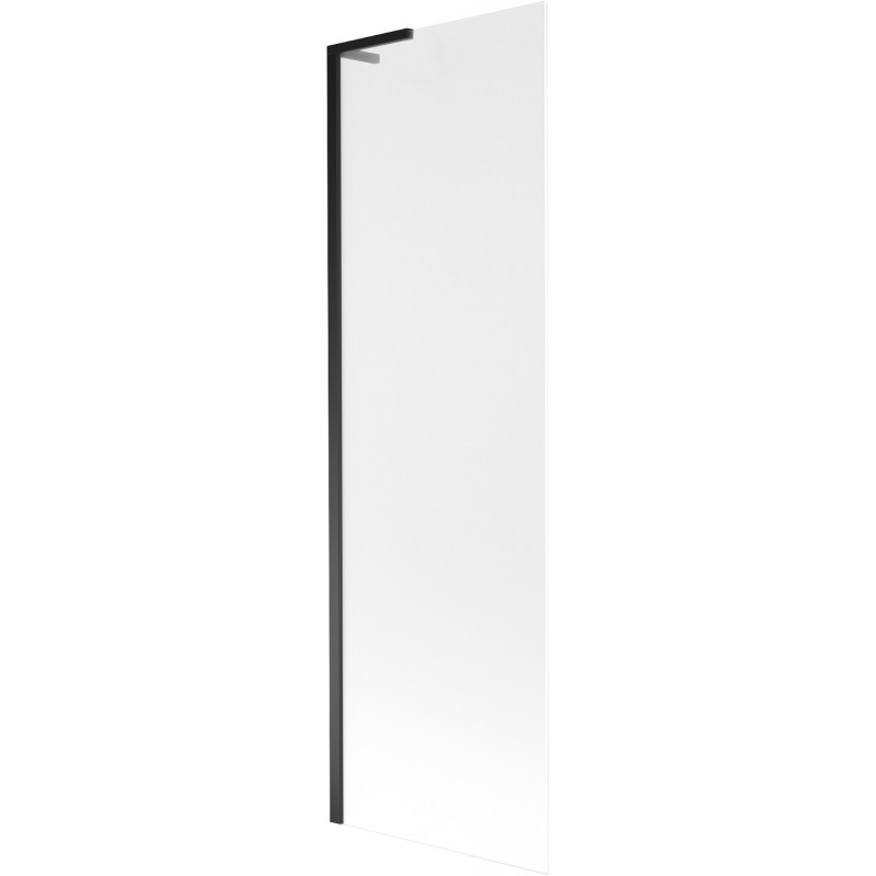 Mexen Next L vonios ekranas 1-šarnyrinis 60 x 150 cm, matinė, juoda - 895-060-000-03-30-70