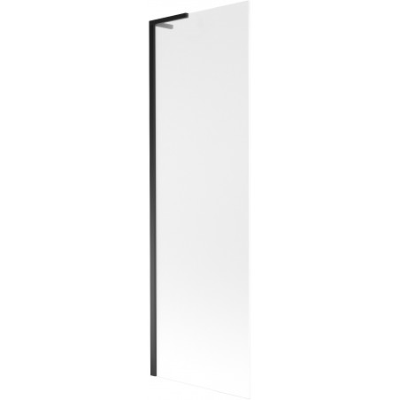 Mexen Next L vonios ekranas 1-šarnyrinis 60 x 150 cm, matinė, juoda - 895-060-000-03-30-70