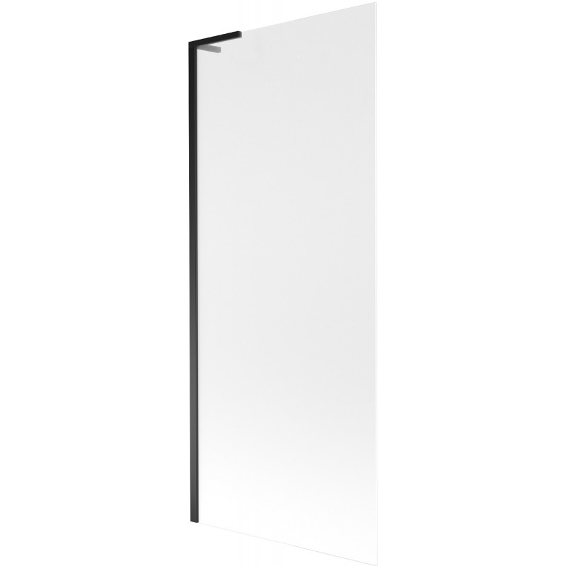 Mexen Next L vonios ekranas, 1-durų, 80 x 150 cm, matinė spalva, juodas - 895-080-000-03-30-70