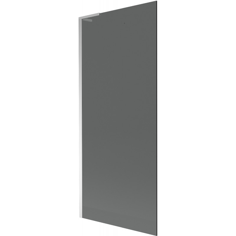 Mexen Next L vonios užuolaida su vienu sparnu 80 x 150 cm, grafitas, chromas - 895-080-000-03-40-01