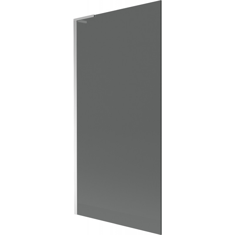 Mexen Next L vonios uždanga 1-skydinė 90 x 150 cm, grafitas, chromas - 895-090-000-03-40-01