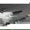 Mexen Next L vonios sniego ekranas vienasparnis 100 x 150 cm, grafitas, chromas - 895-100-000-03-40-01
