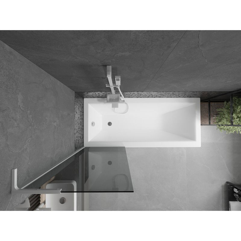 Mexen Next L vonios pertvara 1-durų 60 x 150 cm, grafitas, balta - 895-060-000-03-40-20