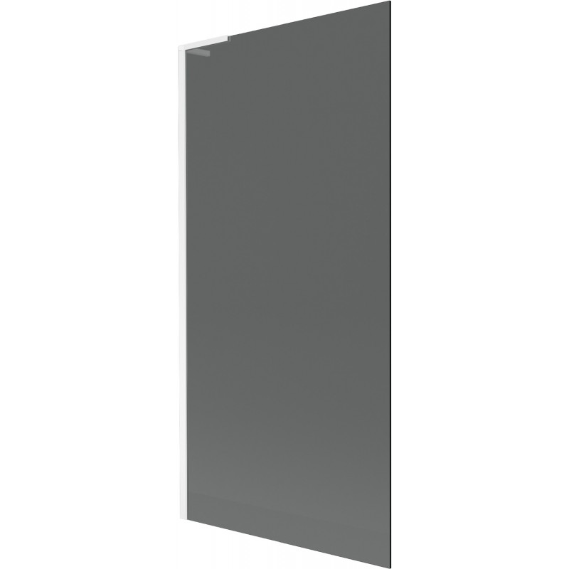 Mexen Next L vonios ekranas su 1 durimis 90 x 150 cm, grafitas, baltas - 895-090-000-03-40-20