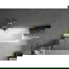 Mexen Next L vonios pertvara, vienas 70 x 150 cm, grafitas, auksinis - 895-070-000-03-40-50