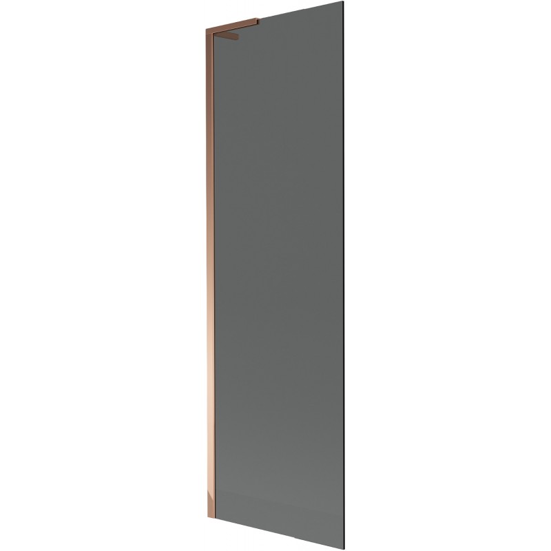 Mexen Next L vonios ekranas vienos dalies, 60 x 150 cm, grafitas, rožinis auksas - 895-060-000-03-40-60
