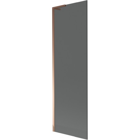 Mexen Next L vonios ekranas vienos dalies, 60 x 150 cm, grafitas, rožinis auksas - 895-060-000-03-40-60